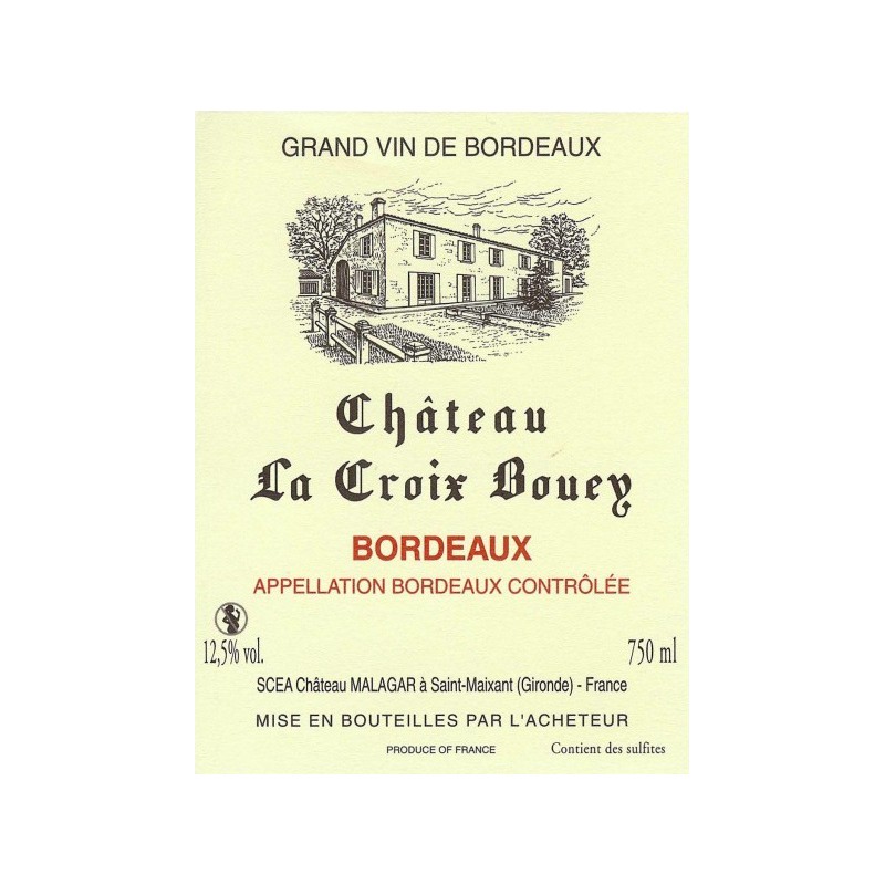 CUBI 10L Château LA CROIX BOUEY 2018